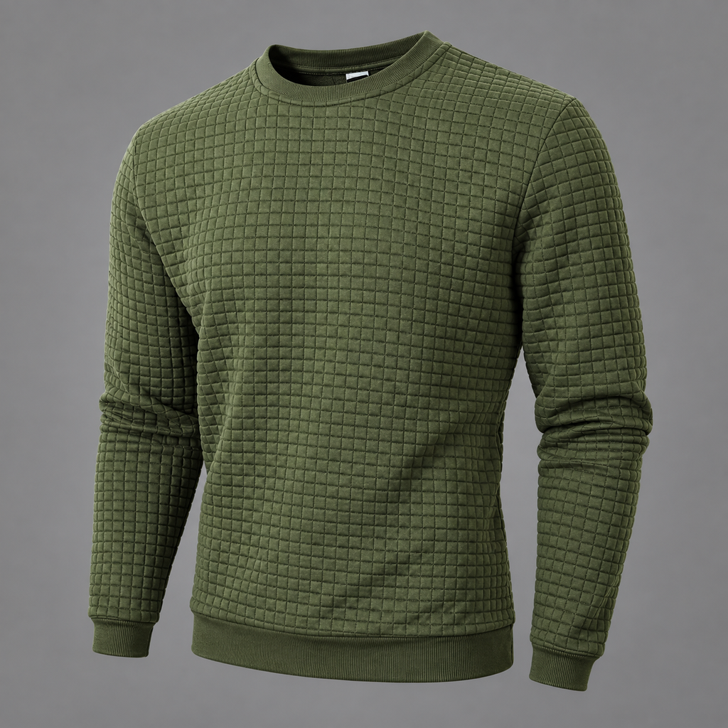 Sudadera Hombre Acolchada Slim Fit – Cuello Redondo