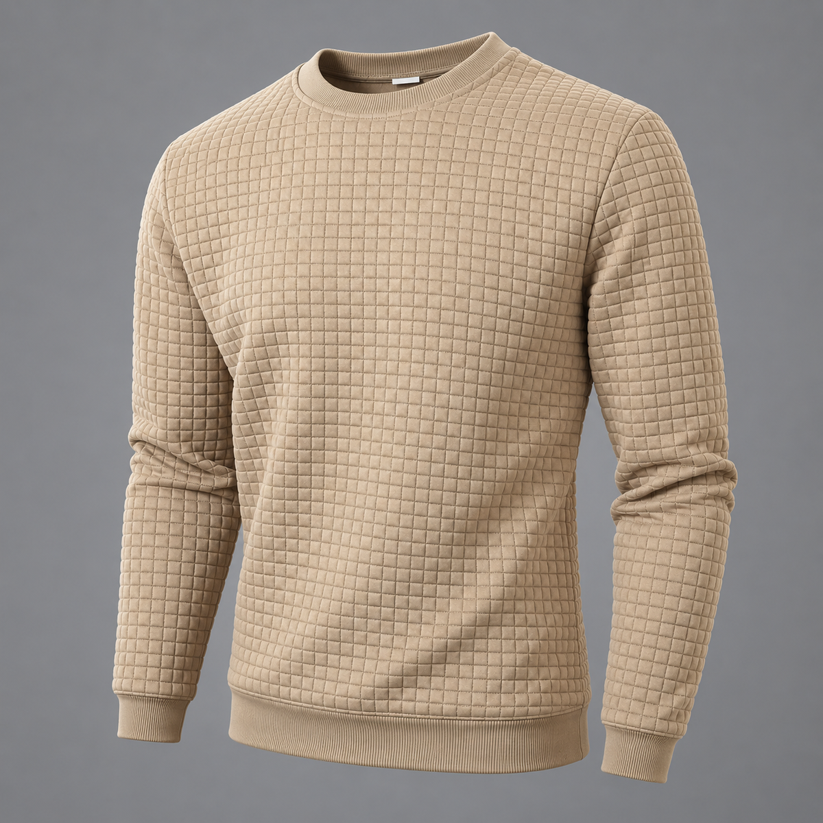 Sudadera Hombre Acolchada Slim Fit – Cuello Redondo