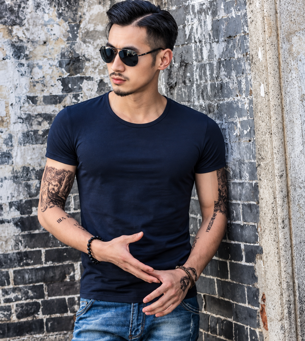 Camiseta Essential Hombre – Corte Slim