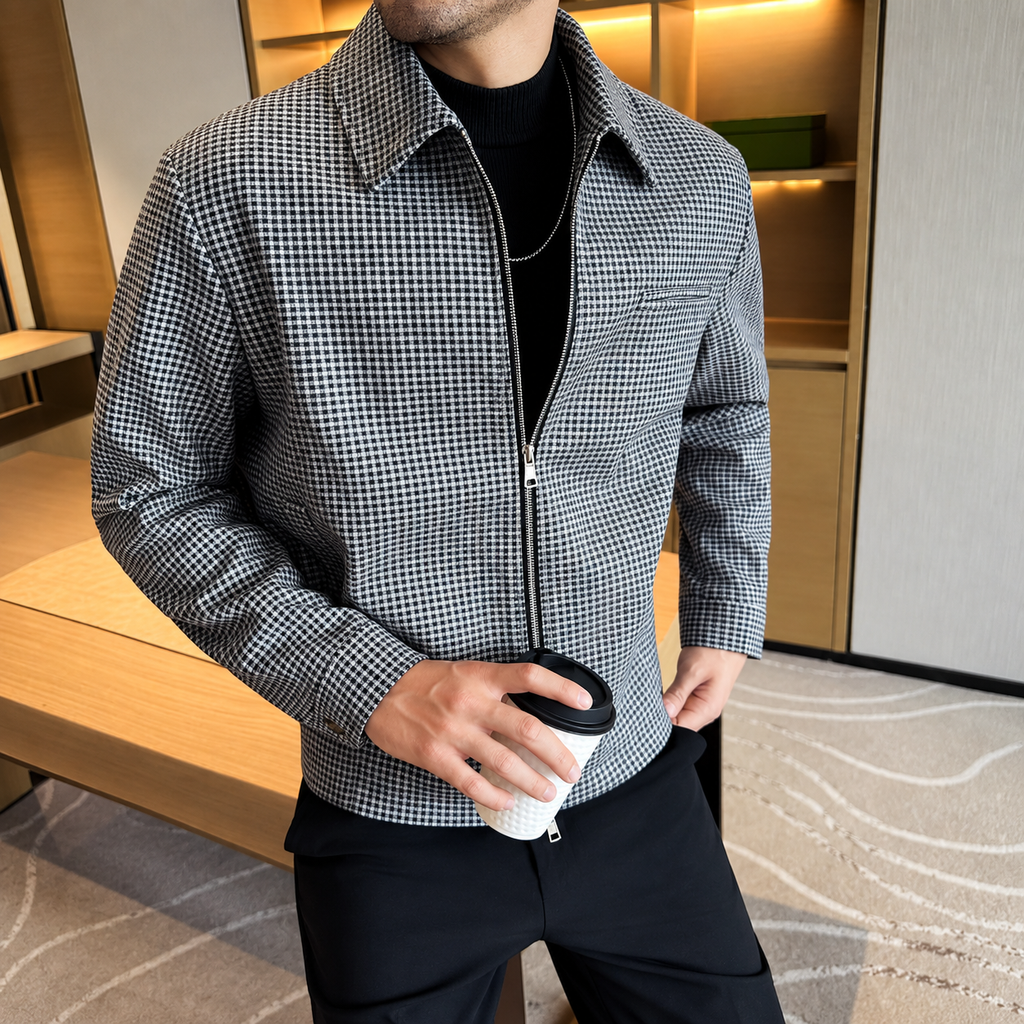 Chaqueta de Cuadros Hombre – Estilo Elegante y Casual