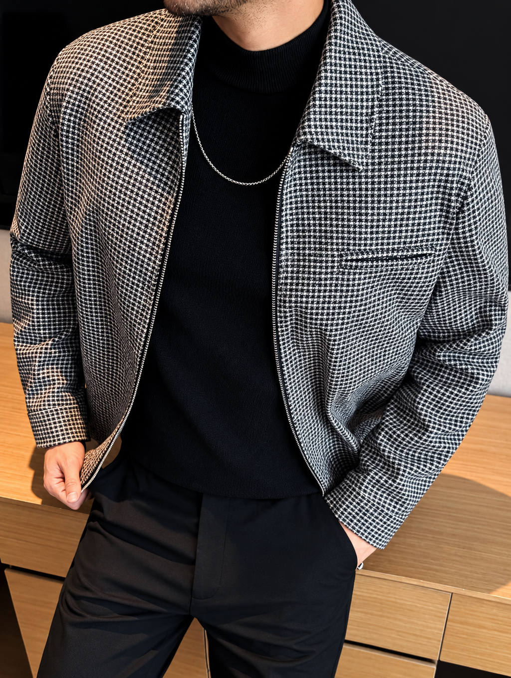 Chaqueta de Cuadros Hombre – Estilo Elegante y Casual