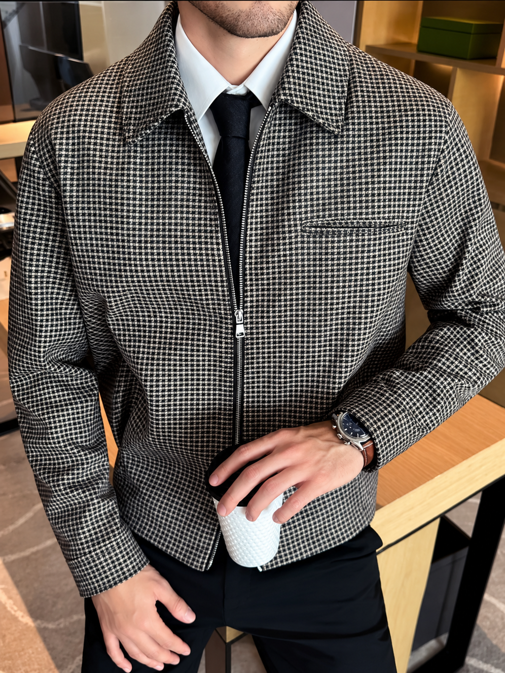 Chaqueta de Cuadros Hombre – Estilo Elegante y Casual